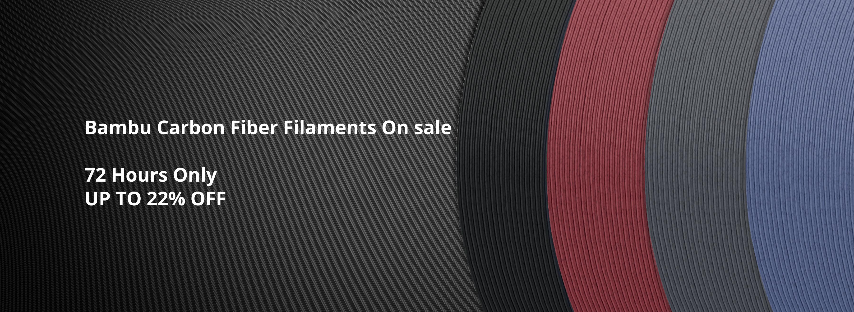 Bambu Lab PLA Carbon Fiber with NEW Colors and a limited-time sale! :  r/BambuLab