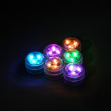 Mini Waterproof RGB LED Tea Lights with Remote Control (6pcs)