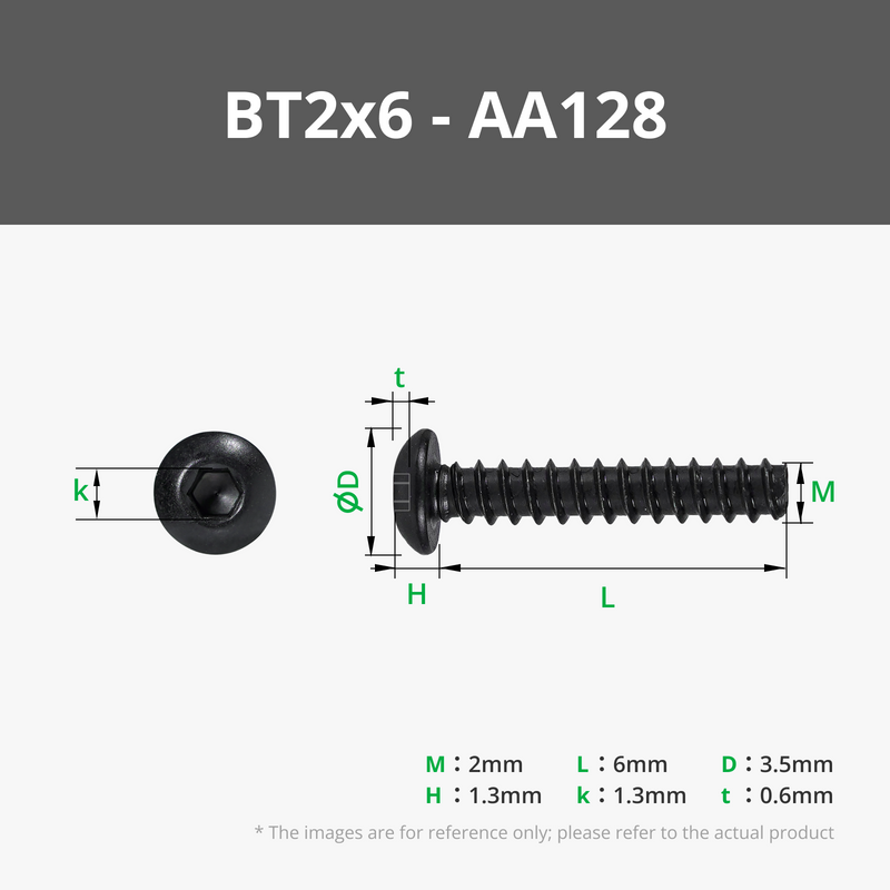 BT2 Button Head Cap Self Tapping Screw (BHCS)