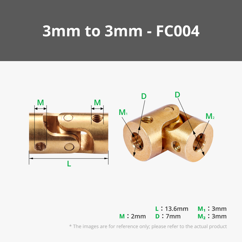 Universal Joint Shaft Coupling with Screws