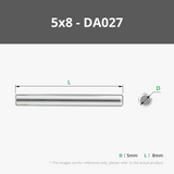 D5 Stainless Steel Dowel Pins