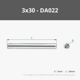 D3 Stainless Steel Dowel Pins