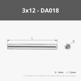 D3 Stainless Steel Dowel Pins