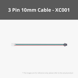 3 Pin 10mm LED Strip Connector Cable with SM Female Plug for RGB