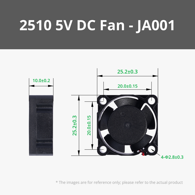 2510 5V DC Fan with SH1.0 Connector