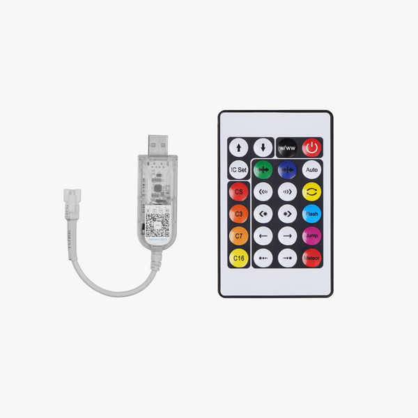 LED Light Strip Controller with Bluetooth Remote